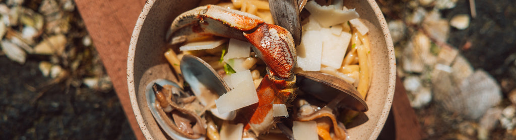 Crab and Clam Strozzapreti