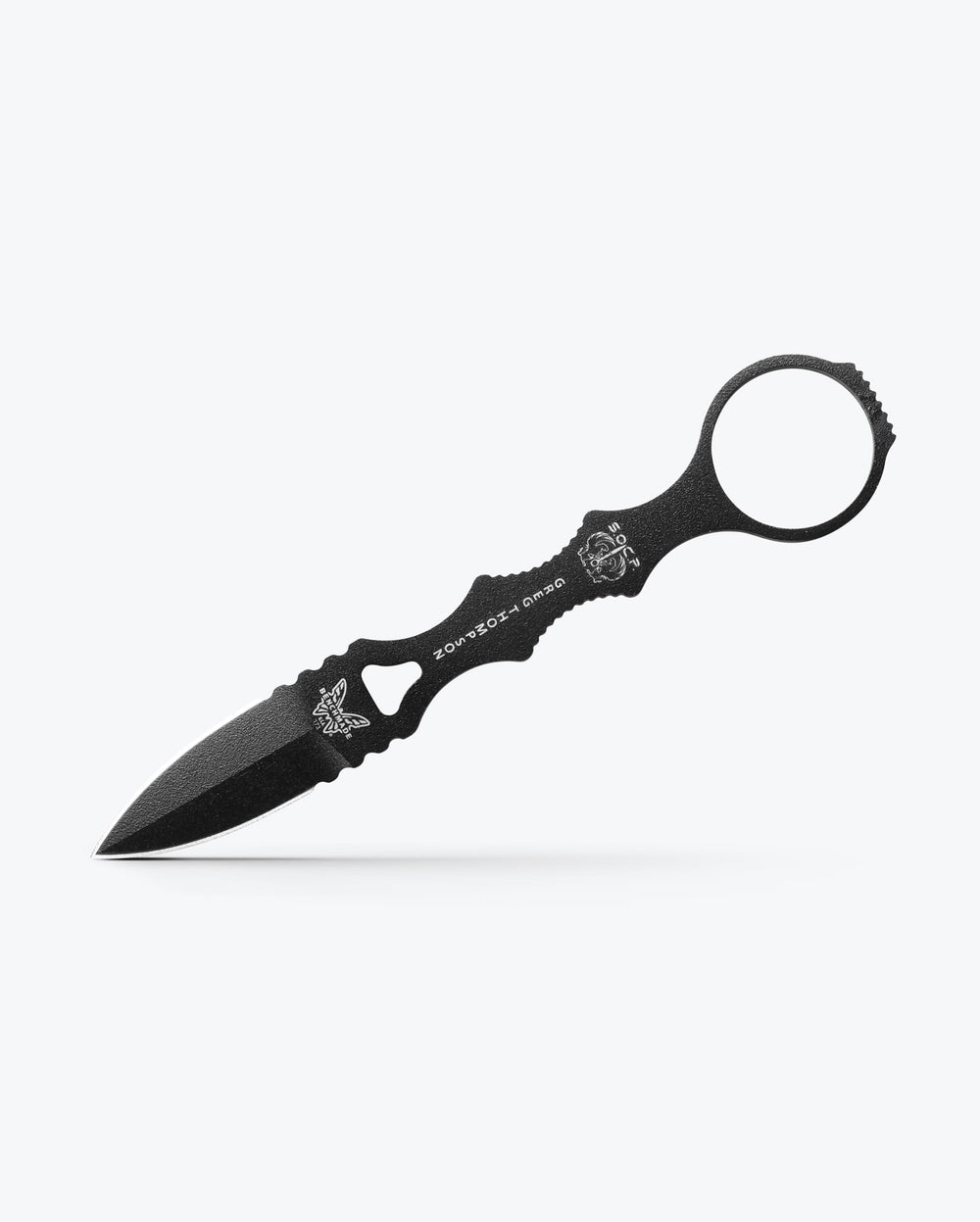 Black Mini SOCP® Dagger - Angled Side Profile | Benchmade Knife Co.