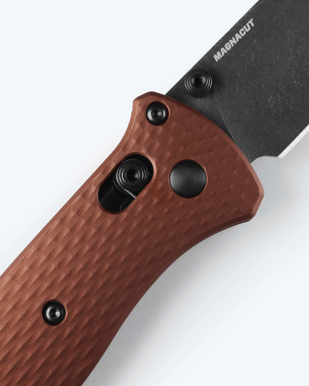 Bailout® MagnaCut Steel Detail - AXIS Lock Mechanism Close Up | Benchmade Knife Co.