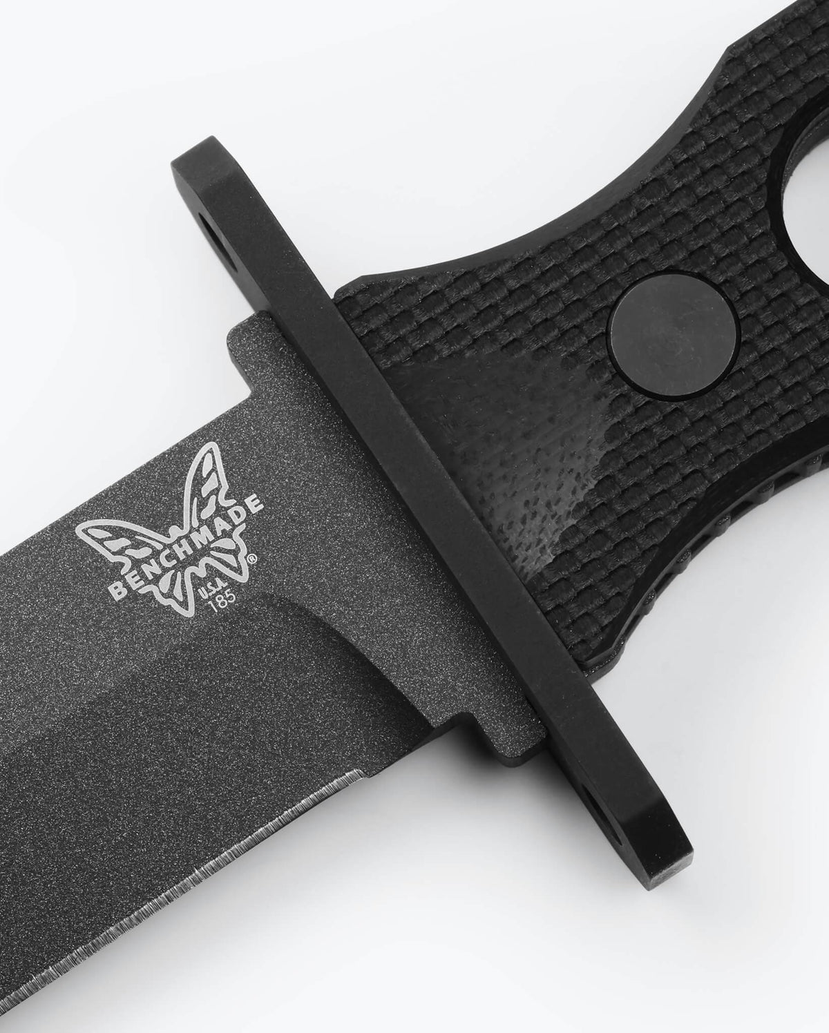 SOCP® Fixed Blade Black G10 - Close-up Detail View | Benchmade Knife Co.