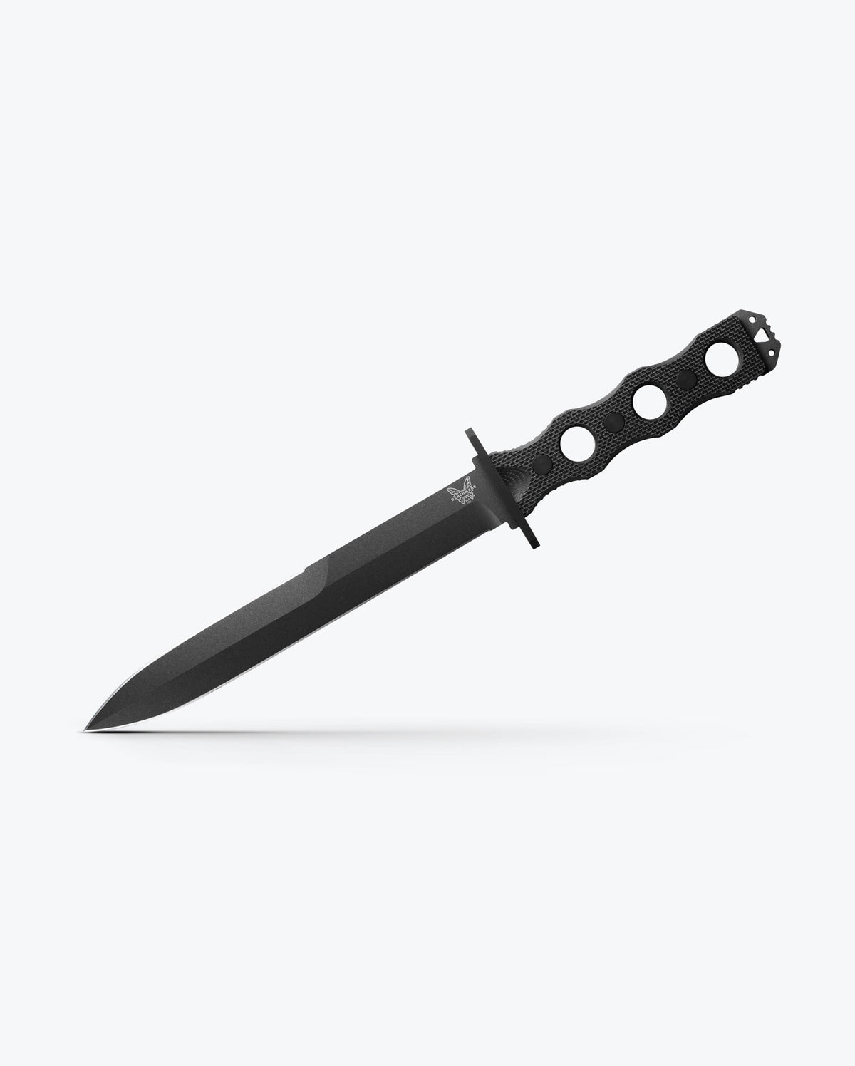 SOCP® Fixed Blade Black G10 Tactical Knife - Side Profile | Benchmade Knife Co.
