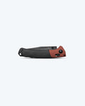 Crooked River Burnt Copper Black Micarta - Front View Closed | Benchmade Knife Co.