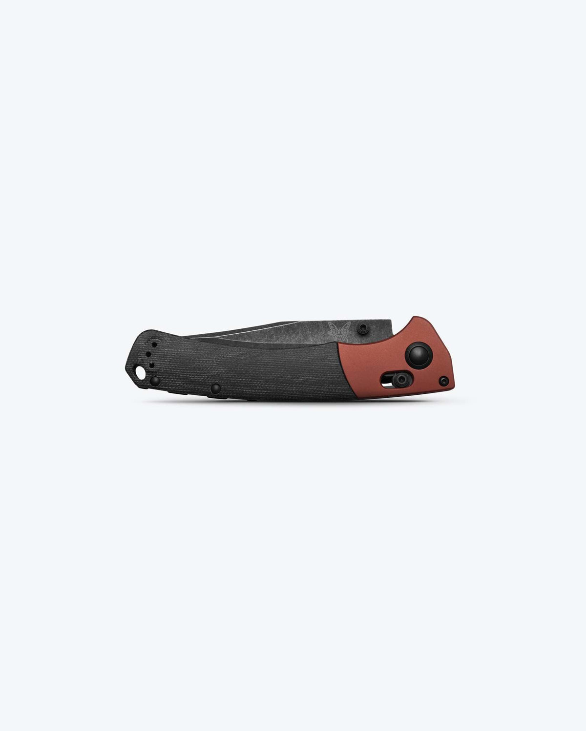 Crooked River Burnt Copper Black Micarta - Front View Closed | Benchmade Knife Co.