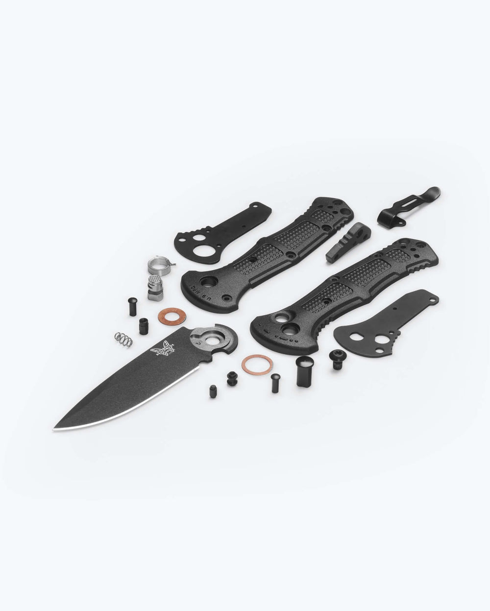Eighth product image showing an exploded view of the knife
