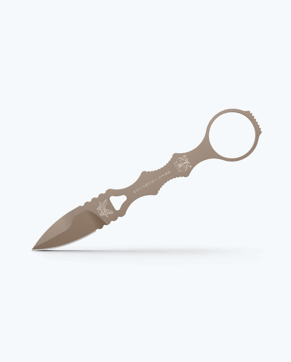 Sand Mini SOCP® Dagger - Side Profile Angled View | Benchmade Knife Co.