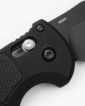 Auto Triage® AXIS Lock Mechanism Close-Up - N680 Steel Detail | Benchmade Knife Co.