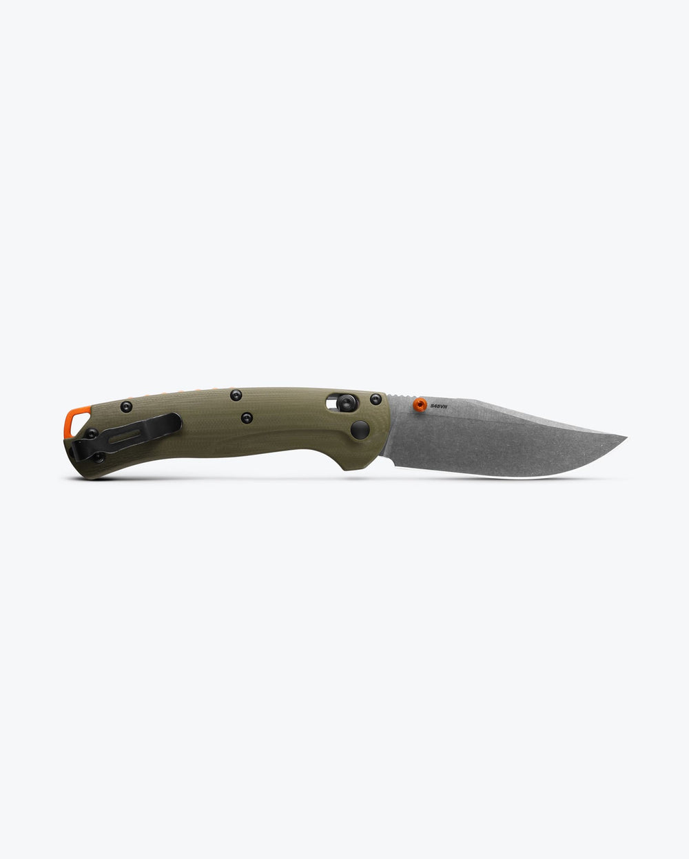 Benchmade Taggedout OD Green G10 - Open Back Side View | Benchmade Knife Co.
