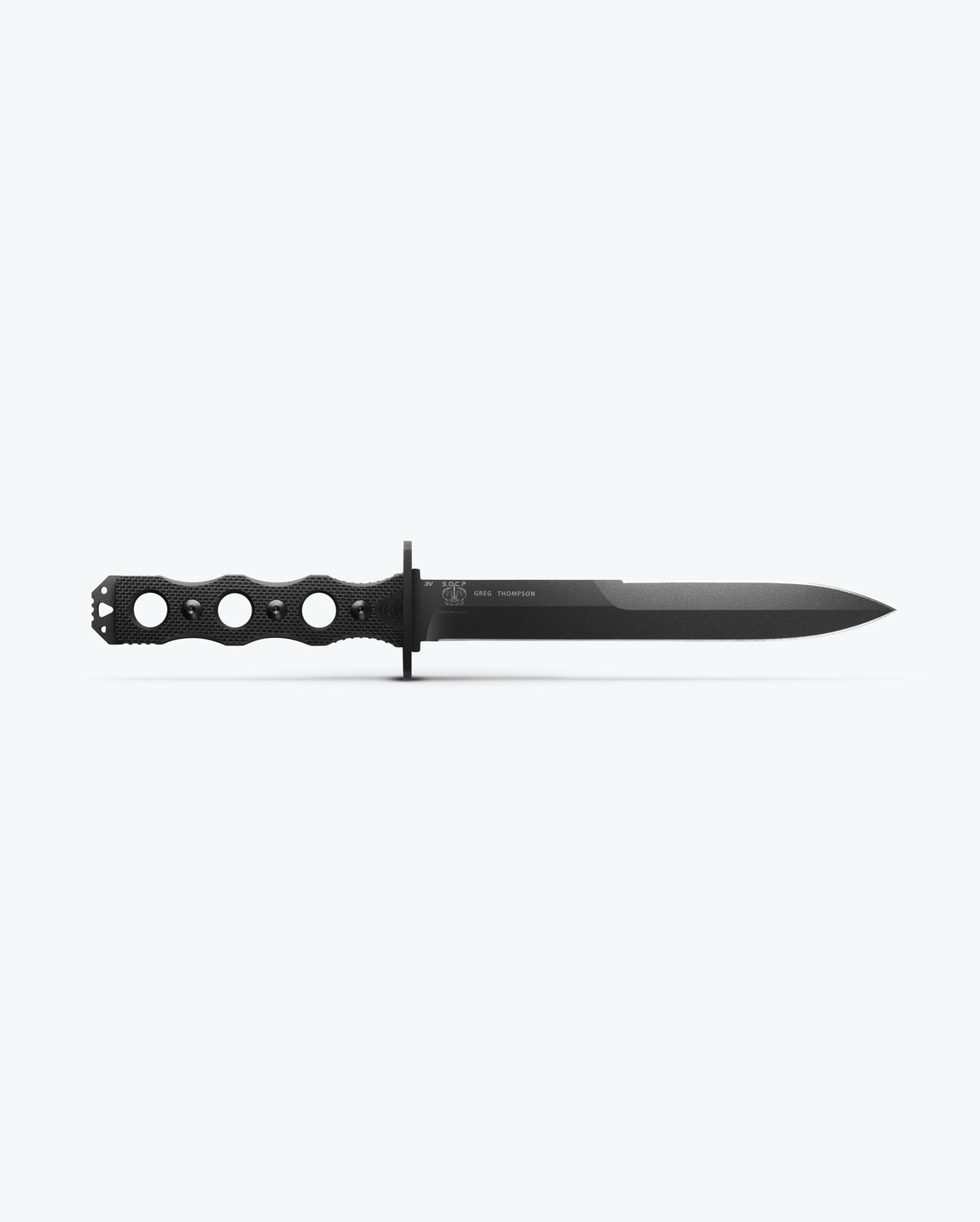 SOCP® Fixed Blade Black G10 - Full Length Profile | Benchmade Knife Co.